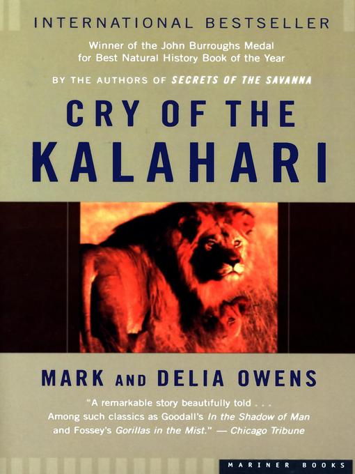 Title details for Cry of the Kalahari by Mark Owens - Available